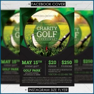 Charity Golf Tournament Brochure Template
