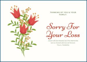 Condolence Card Template Free