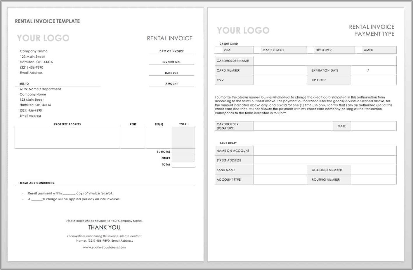 Consignment Invoice Template