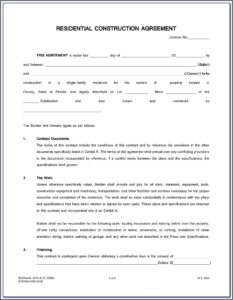 Contractor Contract Template Free Download