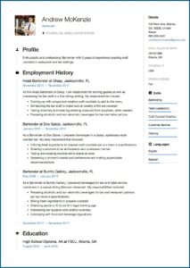Cv Resume Sample Free Download
