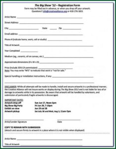 Daycare Financial Agreement Form