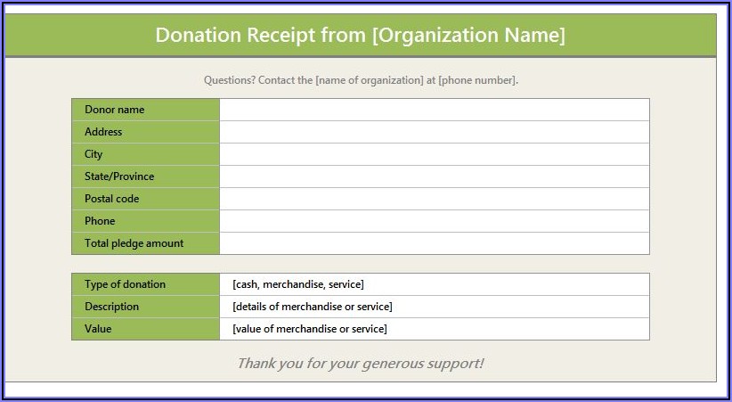 Donation Form For Non Profit Organization
