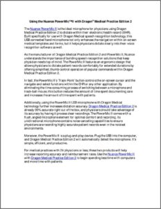 Dragon Dictation Medical Templates