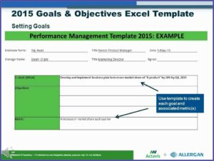 Employee Goal Setting Form