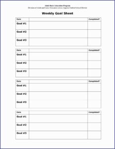 Employee Objectives Setting Template