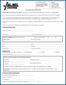 Equipment Rental Agreement Form Pdf