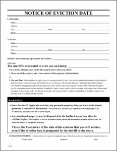 Eviction Notice Template Uk