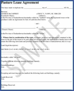 Farm Equipment Rental Agreement Template