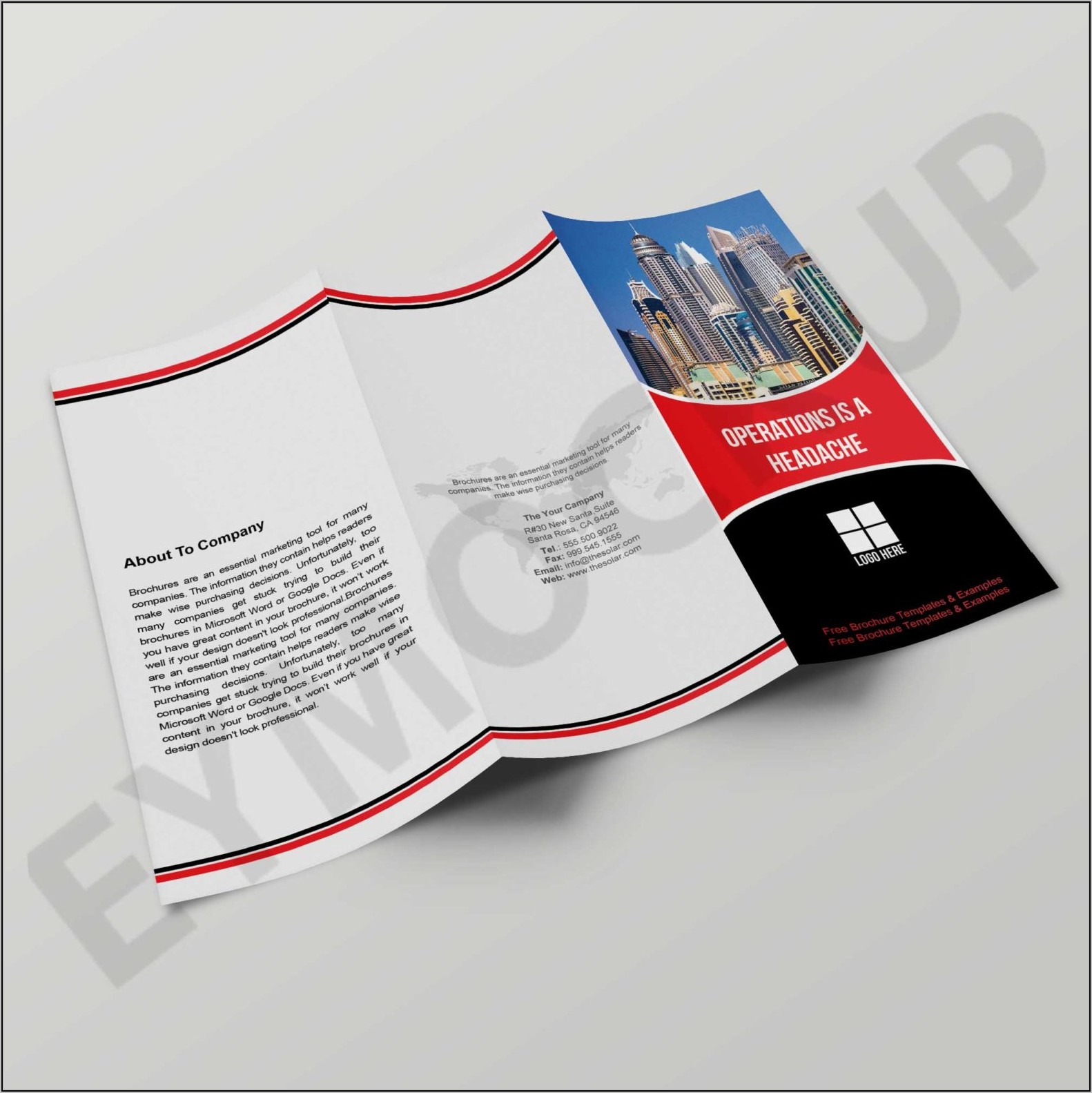 Free Downloadable Tri Fold Brochure Templates For Microsoft Word