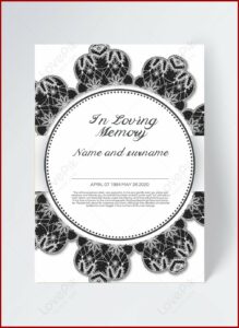 Free Funeral Card Template