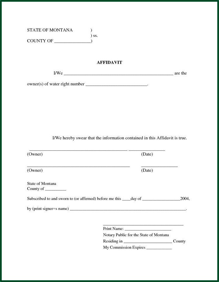 Free General Affidavit Form Download South Africa