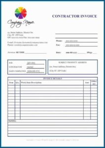 Free Invoice Template Open Office