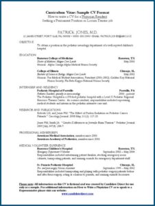 Free Physician Resume Template