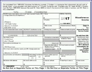 Free Printable 1099 Tax Form 2019