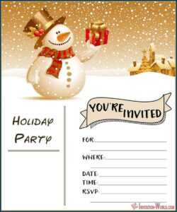 Free Printable Christmas Party Invitation Templates