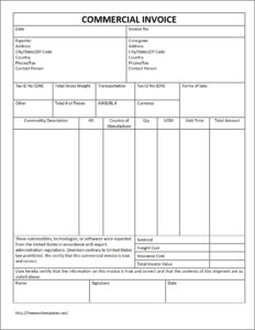 Free Sample Invoice Format Under Gst