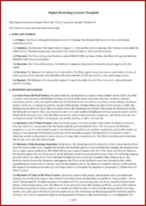 Free Self Employed Contract Template Uk