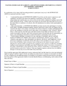 Generic Waiver Of Liability Form