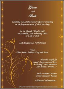 Hindu Wedding Card Templates