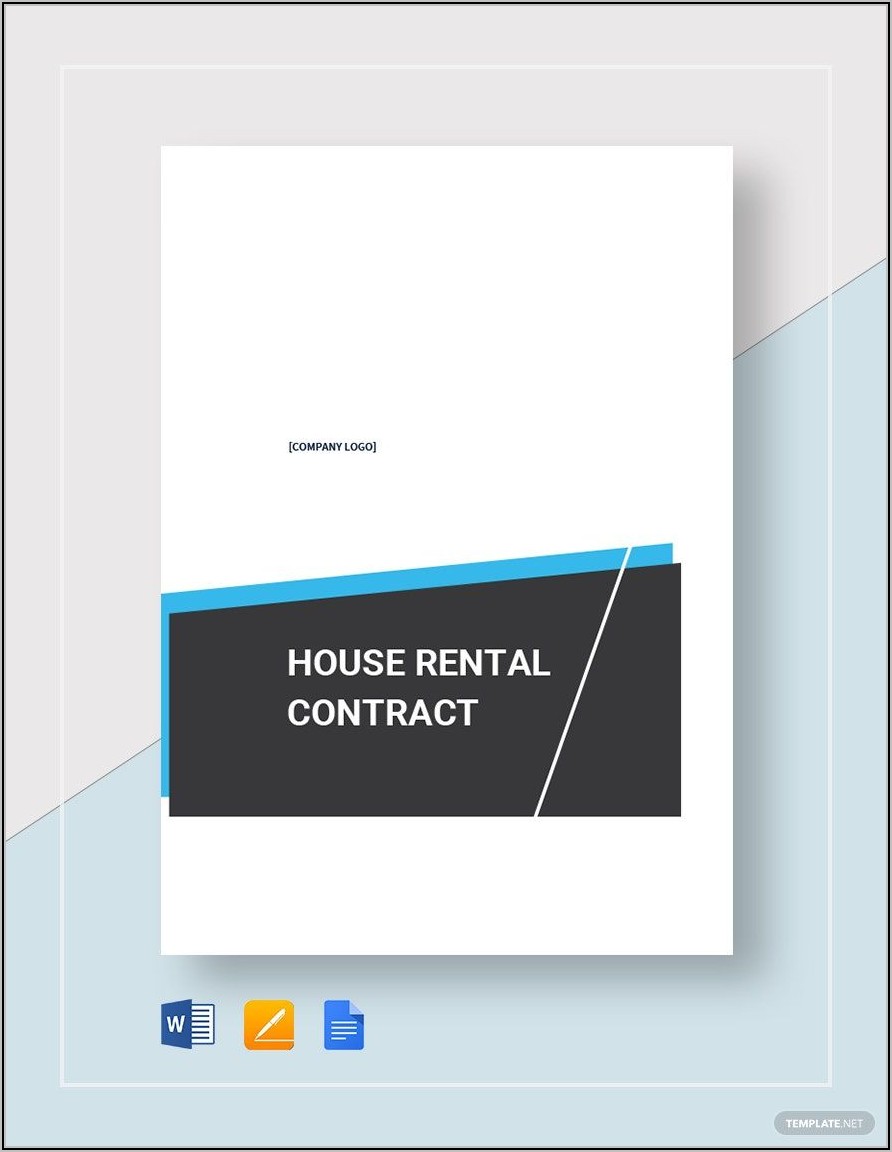 House Rental Contract Example