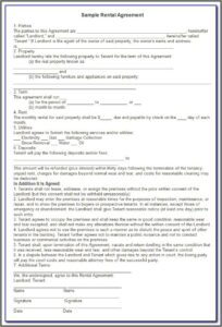 House Rental Contract Template Ireland