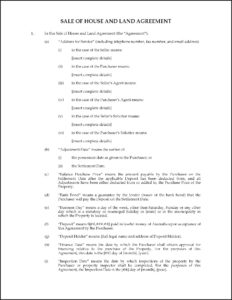 House Sale Forms