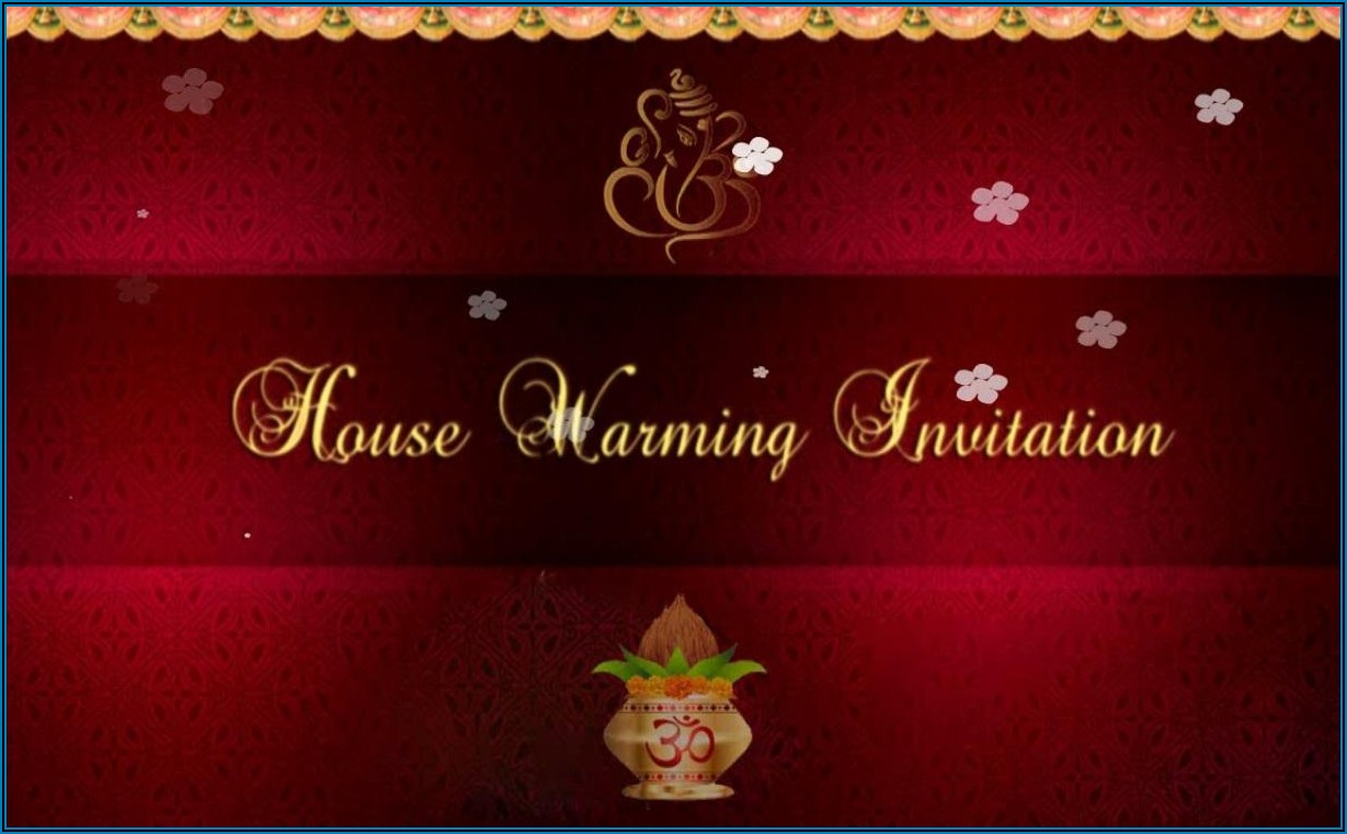 Housewarming Invitation Template Indian