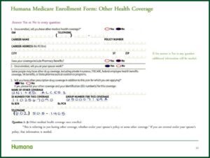 Humana Insurance Enrollment Form