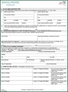 Humana Provider Enrollment Form