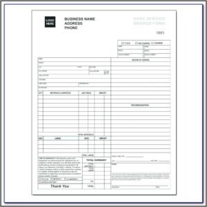 Hvac Service Agreements Template