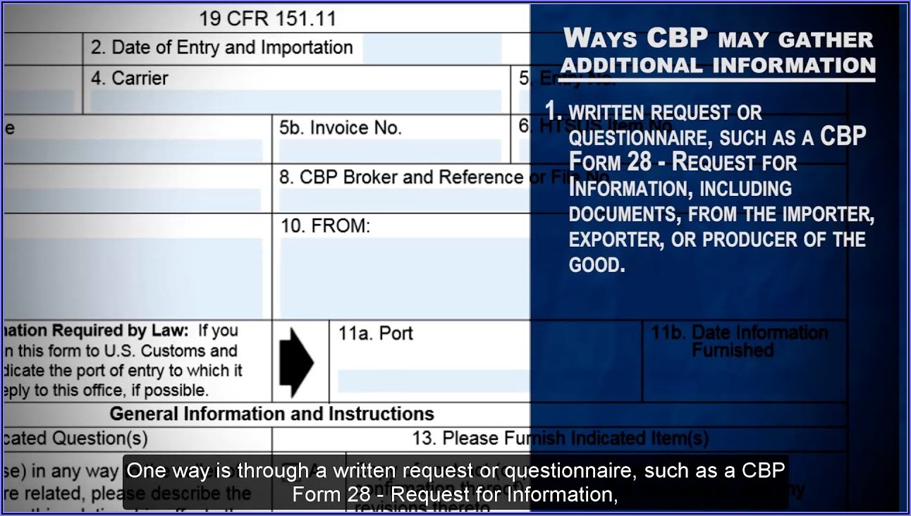 Importer Security Filing (10+2) Request Form