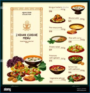 Indian Restaurant Menu Template