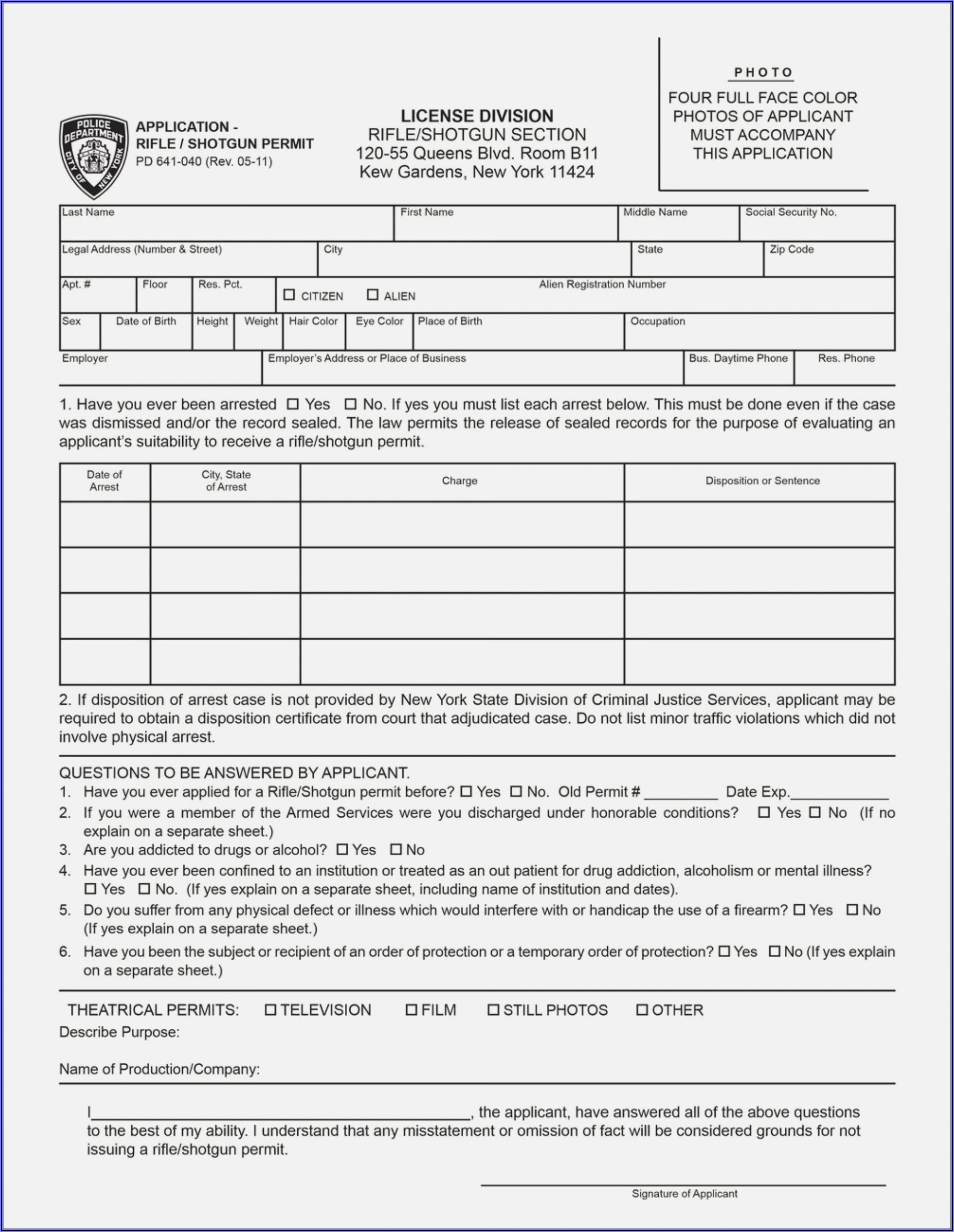 Indian Visa Application Form Sample