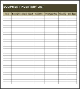 Inventory Tracking Template Excel Free
