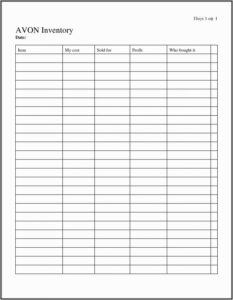 Inventory Tracking Template Google Sheets