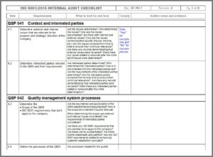 Iso 9001 Internal Audit Template