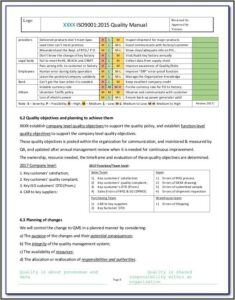 Iso 9001 Templates Free Pdf