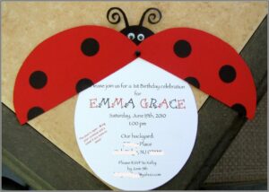 Ladybug Birthday Invitation Templates Free