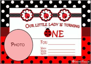 Ladybug Invitation Template Free Download