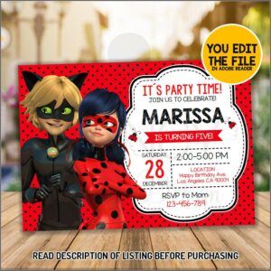 Ladybug Invitation Templates Free