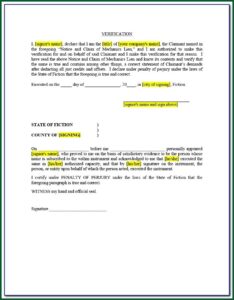 Lien Waiver Form Ohio