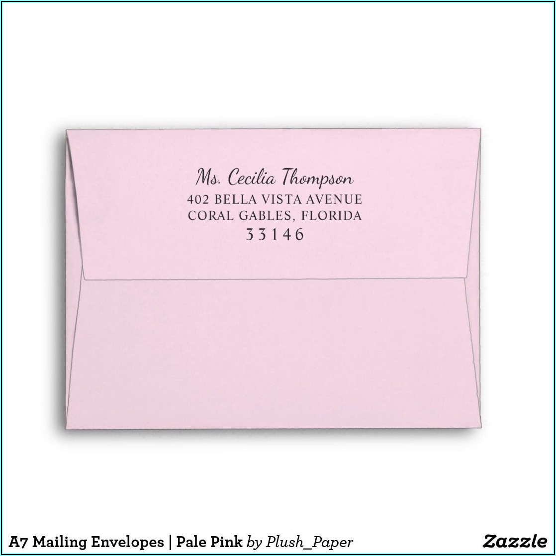 Light Pink A7 Envelopes