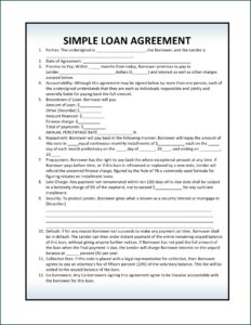 Loan Agreement Form Free Download