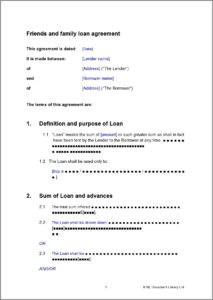 Loan Contract Template Australia Free