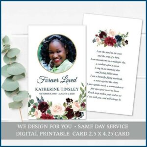 Memorial Service Funeral Guest Book Template