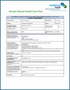 Mental Health Nursing Care Plans Templates