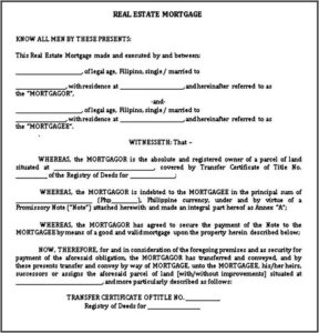 Mortgage Promissory Note Sample