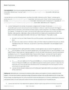 Music Royalty Agreement Template