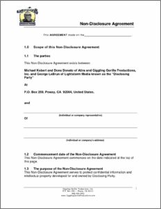 Nanny Confidentiality Agreement Template